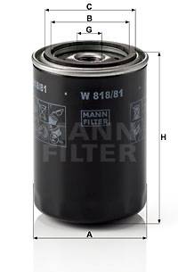 Ölfilter MANN-FILTER W 818/81