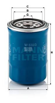 Ölfilter MANN-FILTER W 830/3