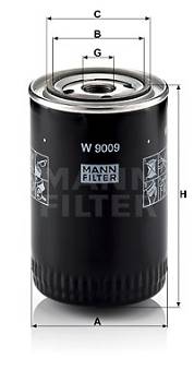 Ölfilter MANN-FILTER W 9009
