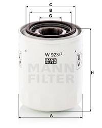 Hydraulikfilter, Automatikgetriebe MANN-FILTER W 923/7