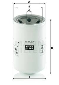 Filter, Arbeitshydraulik MANN-FILTER W 925/1
