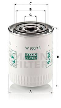 Ölfilter MANN-FILTER W 930/13
