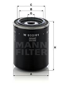 Ölfilter MANN-FILTER W 932/81