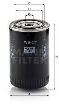 Ölfilter MANN-FILTER W 940/21