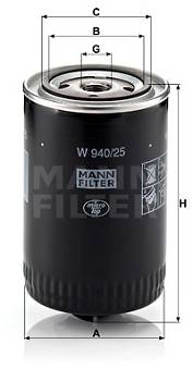 Ölfilter MANN-FILTER W 940/25