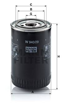 Ölfilter MANN-FILTER W 940/29