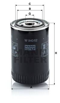 Ölfilter MANN-FILTER W 940/62