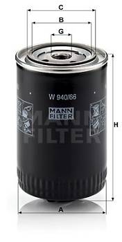 Ölfilter MANN-FILTER W 940/66