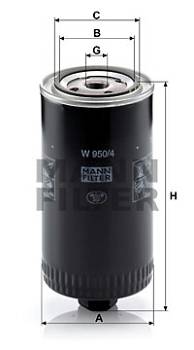 Ölfilter MANN-FILTER W 950/4