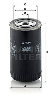Ölfilter MANN-FILTER W 950/7