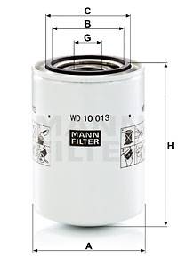 Filter, Arbeitshydraulik MANN-FILTER WD 10 013