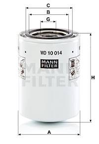 Filter, Arbeitshydraulik MANN-FILTER WD 10 014