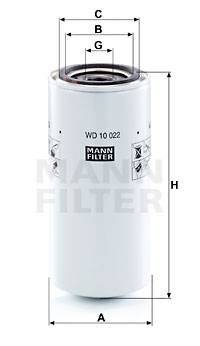 Filter, Arbeitshydraulik MANN-FILTER WD 10 022