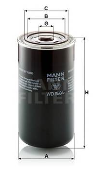 Filter, Arbeitshydraulik MANN-FILTER WD 950/5