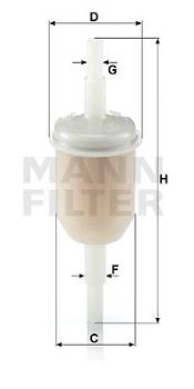 Kraftstofffilter MANN-FILTER WK 31/2 (10)