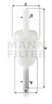 Kraftstofffilter MANN-FILTER WK 31/4 (10)
