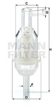 Kraftstofffilter MANN-FILTER WK 31/5 (10)
