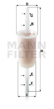 Kraftstofffilter MANN-FILTER WK 32 (10)