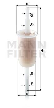 Kraftstofffilter MANN-FILTER WK 32