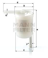 Kraftstofffilter MANN-FILTER WK 42/12