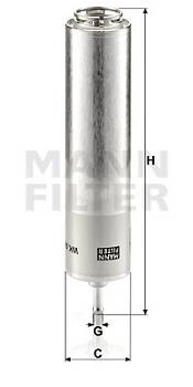 Kraftstofffilter MANN-FILTER WK 5001 • BMW 13327788700