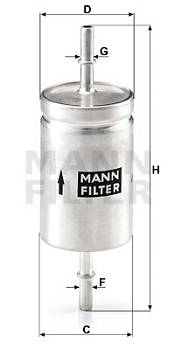 Kraftstofffilter MANN-FILTER WK 512