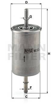 Kraftstofffilter MANN-FILTER WK 512/2