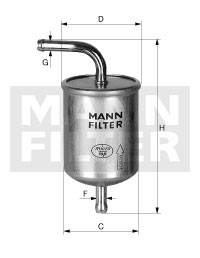 Kraftstofffilter MANN-FILTER WK 56/2
