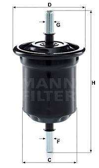 Kraftstofffilter MANN-FILTER WK 6013