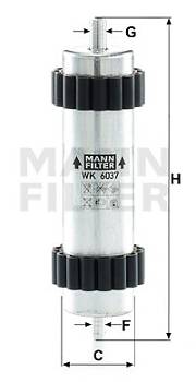 Kraftstofffilter MANN-FILTER WK 6037