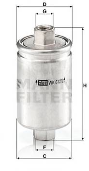 Kraftstofffilter MANN-FILTER WK 612/2