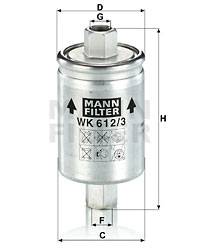 Kraftstofffilter MANN-FILTER WK 612/3