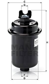 Kraftstofffilter MANN-FILTER WK 612/4