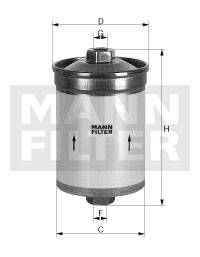 Kraftstofffilter MANN-FILTER WK 613/2