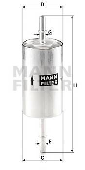 Kraftstofffilter MANN-FILTER WK 614/46