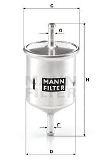 Kraftstofffilter MANN-FILTER WK 66