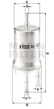 Kraftstofffilter MANN-FILTER WK 69