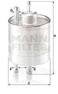Kraftstofffilter MANN-FILTER WK 711/1