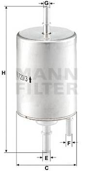 Kraftstofffilter MANN-FILTER WK 720/3