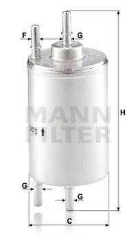 Kraftstofffilter MANN-FILTER WK 720/5