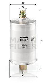 Kraftstofffilter MANN-FILTER WK 726