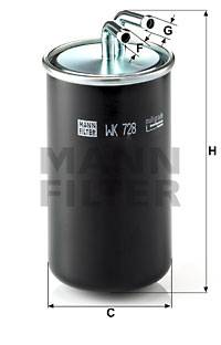 Kraftstofffilter MANN-FILTER WK 728