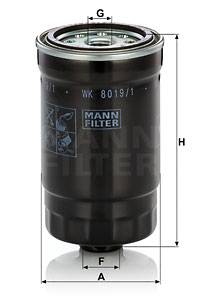 Kraftstofffilter MANN-FILTER WK 8019/1
