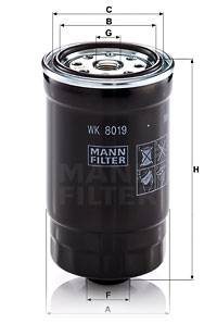 Kraftstofffilter MANN-FILTER WK 8019