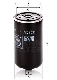 Kraftstofffilter MANN-FILTER WK 8030