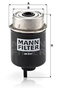 Kraftstofffilter MANN-FILTER WK 8167