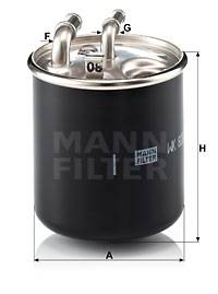 Kraftstofffilter MANN-FILTER WK 820/2 x