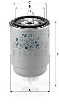 Kraftstofffilter MANN-FILTER WK 821
