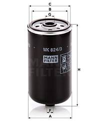 Kraftstofffilter MANN-FILTER WK 824/3