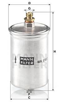 Kraftstofffilter MANN-FILTER WK 830/3